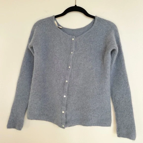 Sezane Gaspard Cardigan in Vintage Blue XS - Picture 2 of 10